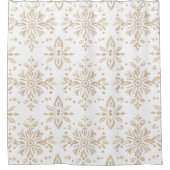 Bohoミニマルなマンダラシャワーカーテン シャワーカーテン (正面)