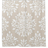 Bohoミニマルなマンダラシャワーカーテン シャワーカーテン (正面)