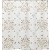 Bohoミニマルなマンダラシャワーカーテン シャワーカーテン (正面)