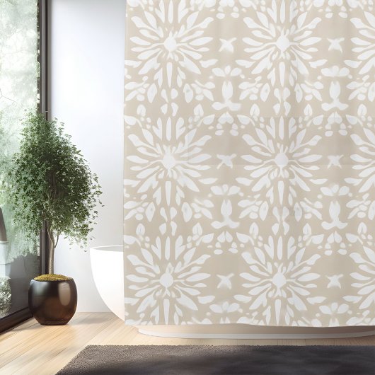 Bohoミニマルなマンダラシャワーカーテン シャワーカーテン