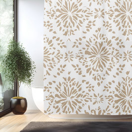 Bohoミニマルなマンダラシャワーカーテン シャワーカーテン