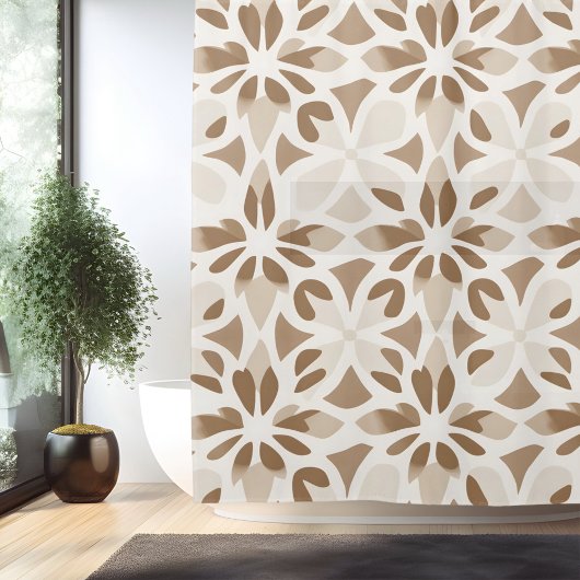 Bohoミニマルなマンダラシャワーカーテン シャワーカーテン