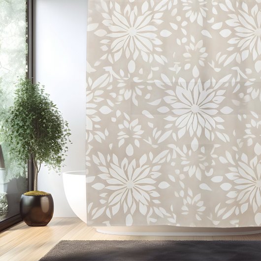 Bohoミニマルなマンダラシャワーカーテン シャワーカーテン