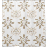 Bohoミニマルなマンダラシャワーカーテン シャワーカーテン (正面)