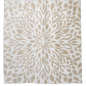 Bohoミニマルなマンダラシャワーカーテン シャワーカーテン (正面)