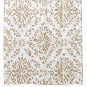 Bohoミニマルなマンダラシャワーカーテン シャワーカーテン (正面)