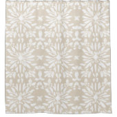 Bohoミニマルなマンダラシャワーカーテン シャワーカーテン (正面)