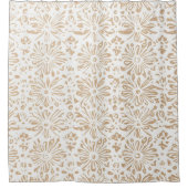 Bohoミニマルなマンダラシャワーカーテン シャワーカーテン (正面)