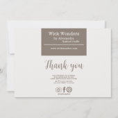 Bohoミニマルろうそく作り サンキューカード (正面)