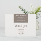 Bohoミニマルろうそく作り サンキューカード (スタンド正面)