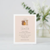 Bohoミニマル結婚リスト セーブザデート (スタンド正面)