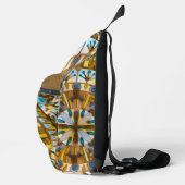 Bohoモザイクタイル黄色ハニー –  スリングバッグ (右)