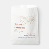 Bohoモダンここ来の息子の赤ちゃんシャワー フェイバーバッグ (正面)