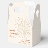 Bohoモダンここ来の息子の赤ちゃんシャワー フェイバーボックス (オープン)