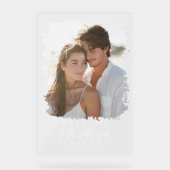 Bohoモダンの結婚Welcome Photo Sign アクリルサイン (正面)