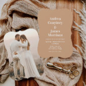 Bohoモダンフォト結婚ズ 招待状