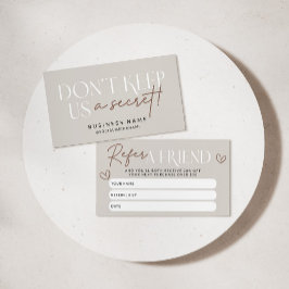 Bohoモダンフレンド割引クーポンカードを参照 紹介カード