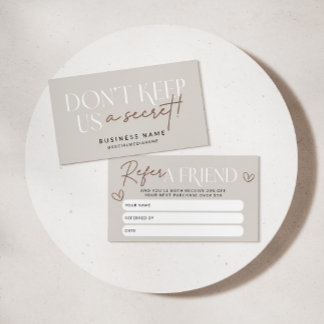 Bohoモダンフレンド割引クーポンカードを参照 紹介カード