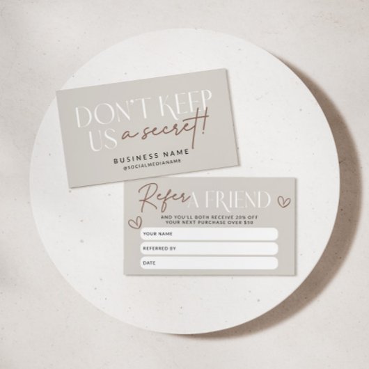 Bohoモダンフレンド割引クーポンカードを参照 紹介カード