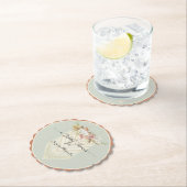 BOHOモダンフローラグリーナリーマクラメブライダルシャワー ペーパーコースター (インサイチュ)