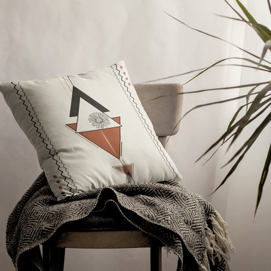 Bohoモダン抽象芸術16インチx 16インチDecor クッション