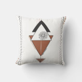 Bohoモダン抽象芸術16インチx 16インチDecor クッション (正面)