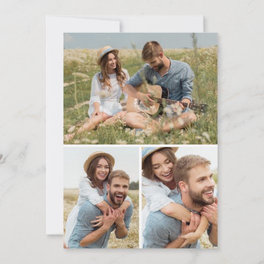 Bohoモダン日付の保存 セーブザデート (裏面)