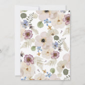 Bohoモダン日付の保存 セーブザデート (裏面)