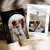 Bohoモダン日付の保存 |フォトミニマリストカード 招待状