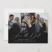 Bohoモダン書道数々の – 写真Save the Date 案内状 (正面)