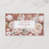 Bohoモダン水彩フローラ設計者 名刺 (正面)