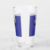 bohoモダン happy anniversary名前blue orange タンブラーグラス (右)