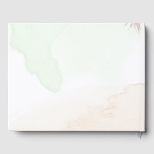 BOHOユーカリプアスグラスグリーナリー結婚ズ ゲストブック (裏面)