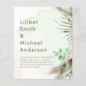 BOHOユーカリプアスグラスグリーナリー結婚ズ チラシ (正面)