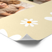 Bohoライトデイジー誕生日フォトマイルストーンポスター ポスター (角)