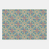 Bohoラッピング紙フラットシートセット3 ラッピングペーパーシート (正面)