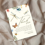 Bohoラブバグ虫トンボサンキューカード 招待状