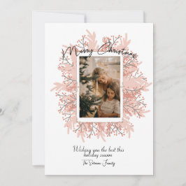 Bohoリースフレームクリスマスフォト シーズンカード