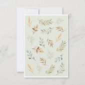 Bohoレインボーと花ベイビーシャワー サンキューカード (裏面)