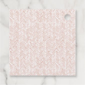 Bohoレインボーウォーターカラースクリプトベビーシャワー フェイバータグ (裏面)