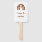 Bohoレインボーベイビーシャワーハンドファン ハンドファン (裏面)