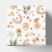 Bohoレインボーベビーシャワーお気に入りボックス – 水彩 フェイバーボックス (上部)