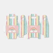 Bohoレインボーベビーシャワーピンク フェイバーボックス (折り畳みなし)