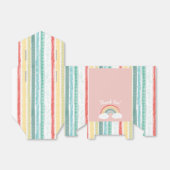 Bohoレインボーベビーシャワーピンク フェイバーボックス (折り畳みなし)