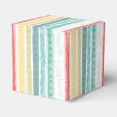 Bohoレインボーベビーシャワーピンク フェイバーボックス (裏面サイド)