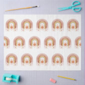 BOHOレインボーモダンサンハートダスティピンクマスタード 薄葉紙 (クラフト)