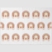 BOHOレインボーモダンサンハートダスティピンクマスタード 薄葉紙 (正面)