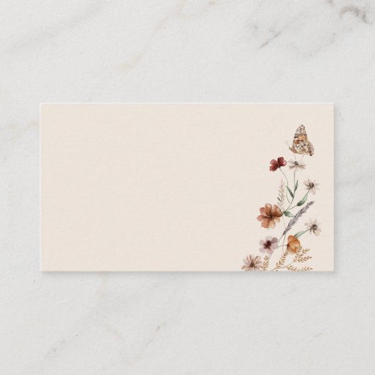 Bohoレシピリクエストカード エンクロージャーカード (裏面)