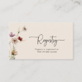 BohoレジストリQRコードエンクロージャカード エンクロージャーカード (正面)