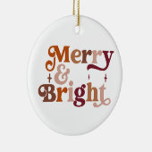 BohoレトロメリーとBright 1写真 セラミックオーナメント (右)